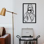 Wallity Coffee Time - Escultura de pared de metal negra